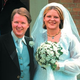 Sykes and Pirone after their secretly disapproved-of wedding.